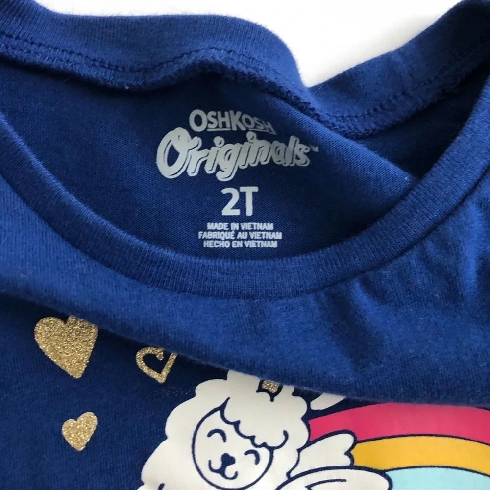 OshKosh B’gosh Toddler Girl Long Sleeve Graphic Tee Size 2T